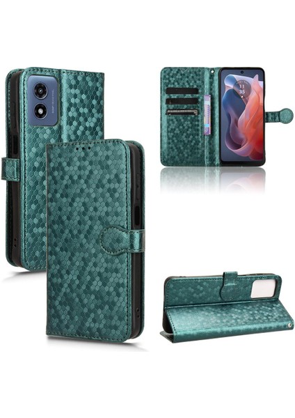 Motorola Moto G Oynamak Için Kılıf 4g 2024 Manyetik Toka Geometrik Desen (Yurt Dışından)