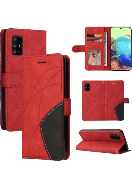 Samsung Galaxy A71 5g Pu Deri Flip Folio Kılıf Kart Yuvası ile (Yurt Dışından)