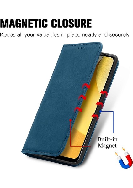 Vivo Y16 Kordon Basit Iş Fermuar Deri Çanta Cüzdan Için Kılıf (Yurt Dışından)