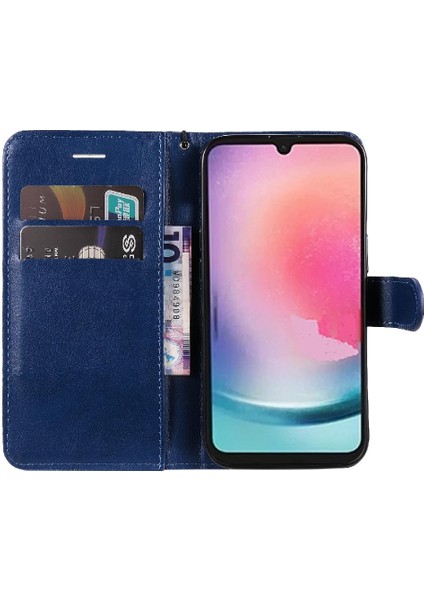 Kart Yuvası ile Samsung Galaxy A24 4g Yüksek Kalite Deri Için Flip Case (Yurt Dışından) indirimleri