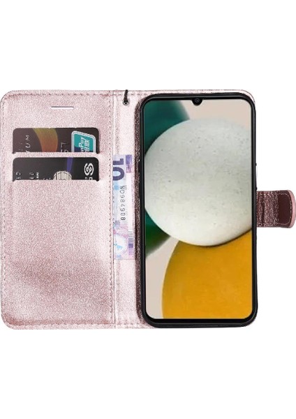 Samsung Galaxy A05S Yüksek Kalite Deri Iş Cüzdan Için Flip Case (Yurt Dışından)