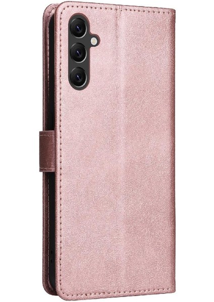 Samsung Galaxy A05S Yüksek Kalite Deri Iş Cüzdan Için Flip Case (Yurt Dışından)