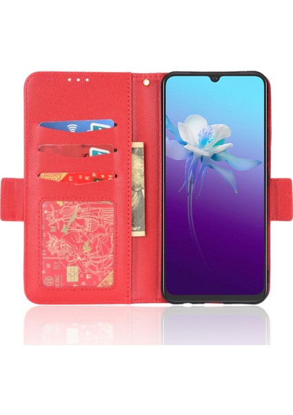 Vivo V20 Yan Toka Manyetik Kart Yuvaları Için Kılıf Tutucu Cüzdan Pu Deri (Yurt Dışından) fırsatları