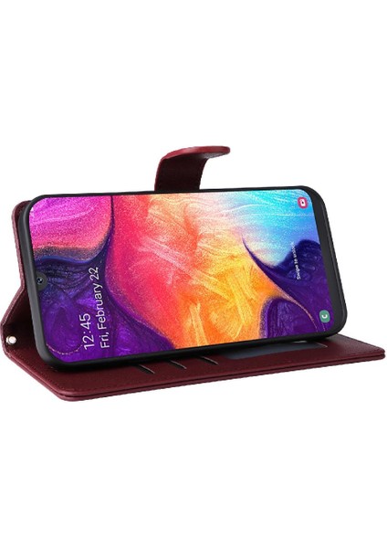 Samsung Galaxy A50 Için Flip Case Deri Kılıf Cüzdan Basit Iş Çevirme (Yurt Dışından) modelleri