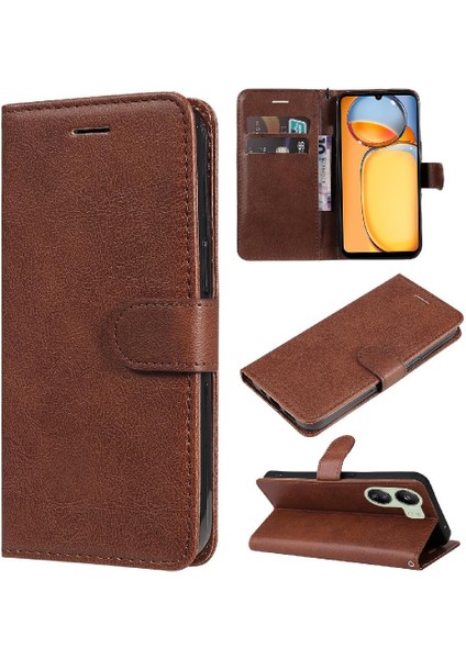 Xiaomi Redmi Için Flip Case Xiaomi 4g Yüksek Kalite Deri Klasik Düz Renk (Yurt Dışından)