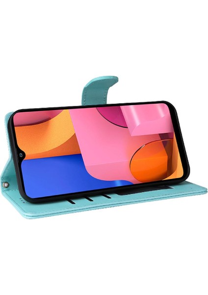 Samsung Galaxy A20S Flip Kapak Için Flip Case Darbeye Cüzdan Basit (Yurt Dışından)