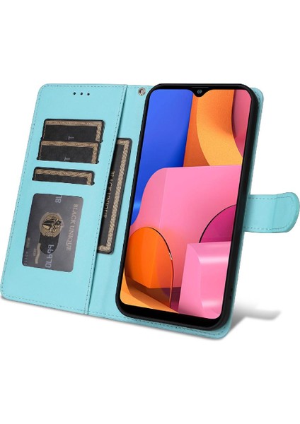 Samsung Galaxy A20S Flip Kapak Için Flip Case Darbeye Cüzdan Basit (Yurt Dışından)