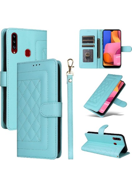 Samsung Galaxy A20S Flip Kapak Için Flip Case Darbeye Cüzdan Basit (Yurt Dışından)
