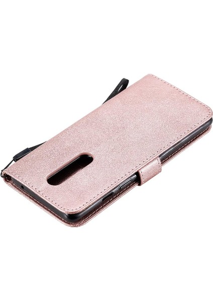 Kart Yuvası ile Oneplus 8 Için Flip Case Iş Cüzdan Telefon Kılıfı Klasik (Yurt Dışından)