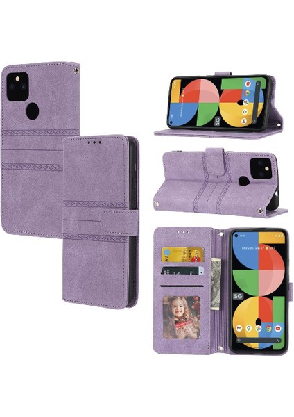 Google Piksel 5 Xl Için Flip Case Manyetik Kapatma Darbeye Koruyucu Pu (Yurt Dışından)