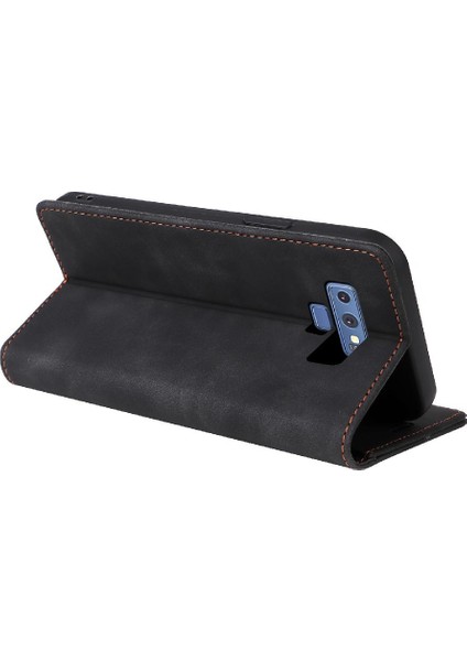 Samsung Galaxy Not 9 Için Flip Case Deri Kılıf Cüzdan Darbeye Çevir (Yurt Dışından)