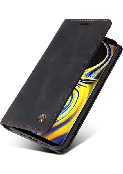 Samsung Galaxy Not 9 Için Flip Case Deri Kılıf Cüzdan Darbeye Çevir (Yurt Dışından)