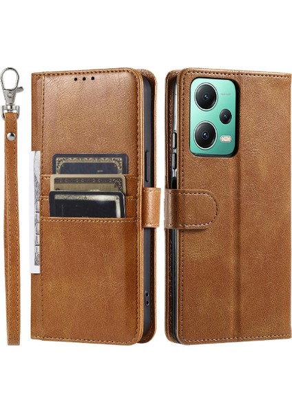 Xiaomi Redmi Not 12 Için Flip Case 5g Pu Deri Kickstand 6 Kart Yuvaları (Yurt Dışından)