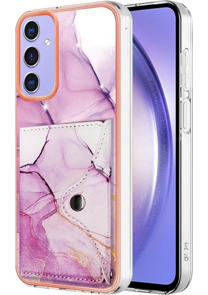 Samsung Galaxy A05S Ince Cüzdan Yumuşak Tpu Tampon Kart Yuvaları Mermer (Yurt Dışından)
