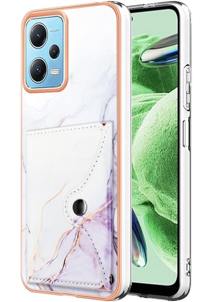 Xiaomi Redmi Not 12 5g Kart Yuvaları Için Kılıf Ince Cüzdan Yumuşak Tpu Tampon (Yurt Dışından)