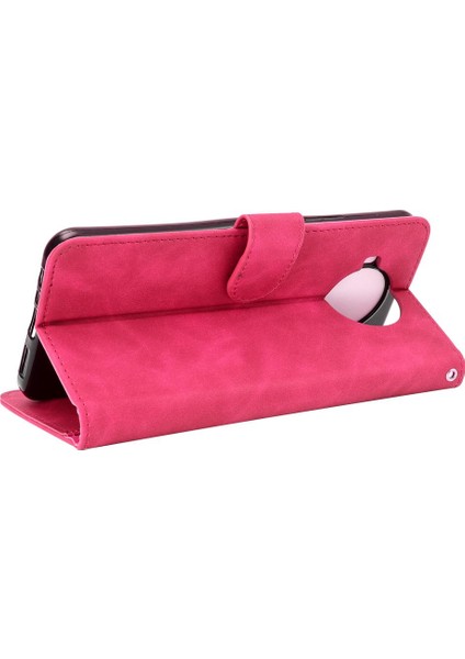 Kart ile Nokia 8.3 Deri Folio Flip Case Kart Ekleme Için Kılıf (Yurt Dışından)