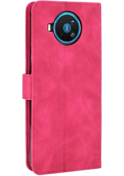 Kart ile Nokia 8.3 Deri Folio Flip Case Kart Ekleme Için Kılıf (Yurt Dışından)