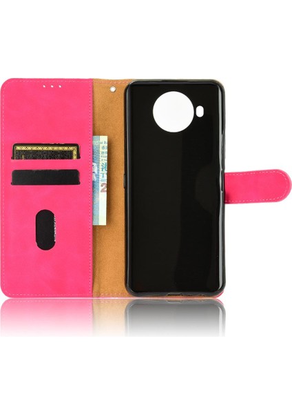 Kart ile Nokia 8.3 Deri Folio Flip Case Kart Ekleme Için Kılıf (Yurt Dışından)