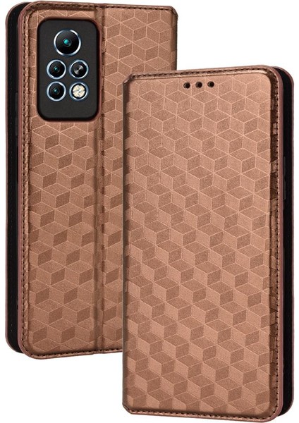 Infinix Not 11 Pro 3D Desen Manyetik Kapatma Kart Yuvaları Tutucu Için Kılıf (Yurt Dışından) fırsatları