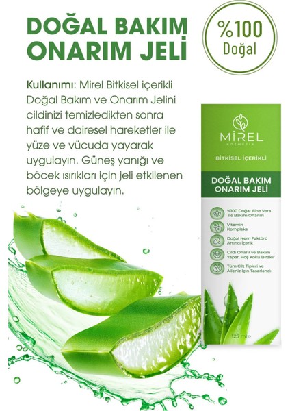 Doğal Bakım Onarım Aloe Verajeli Nemlendirici Onarıcı Yatıştırıcı Epilasyon Sonrası Bakım modelleri