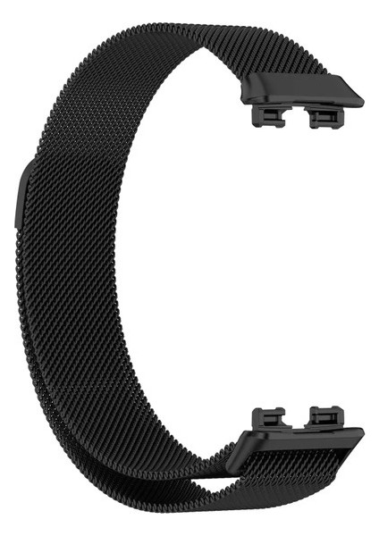 Huawei Band 9 Uyumlu Hasır Metal Mıknatıslı Kordon