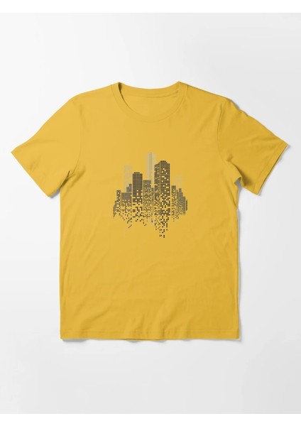 Mood Baskılı Bisiklet Yaka T-Shirt