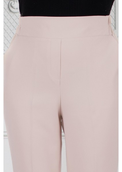 Ispanyol Paça Pantolon-Bej