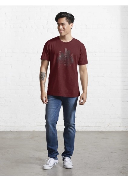 Mood Baskılı Bisiklet Yaka T-Shirt