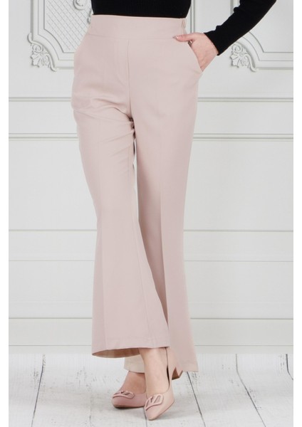 Ispanyol Paça Pantolon-Bej modelleri