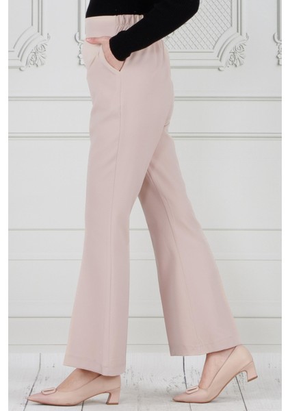 Ispanyol Paça Pantolon-Bej indirimleri