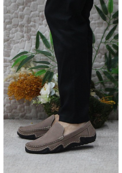 231225 Esnek Kauçuk Taban Nubuk Deri Erkek Ayakkabı modelleri
