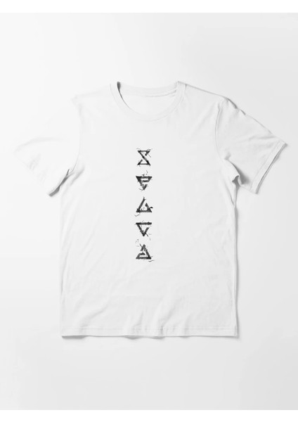 Üçgen Baskılı Bisiklet Yaka T-Shirt fiyatları