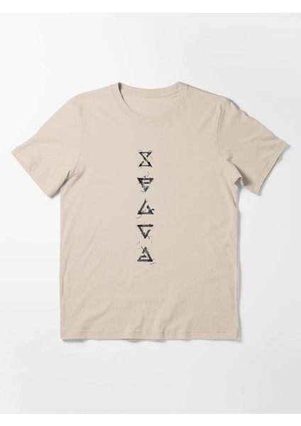 Üçgen Baskılı Bisiklet Yaka T-Shirt fiyatları