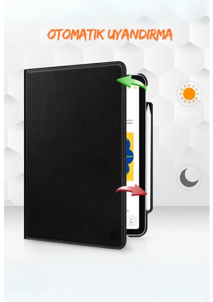 Qpen iPad 3 9.7 Inç Uyumlu 360° Tablet Deri Kılıf fırsatları