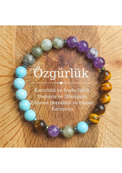 Özgürlük Doğal Taş Bilekliği