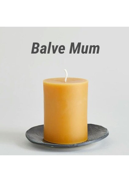3 Adet Silindir Balmumu Mum