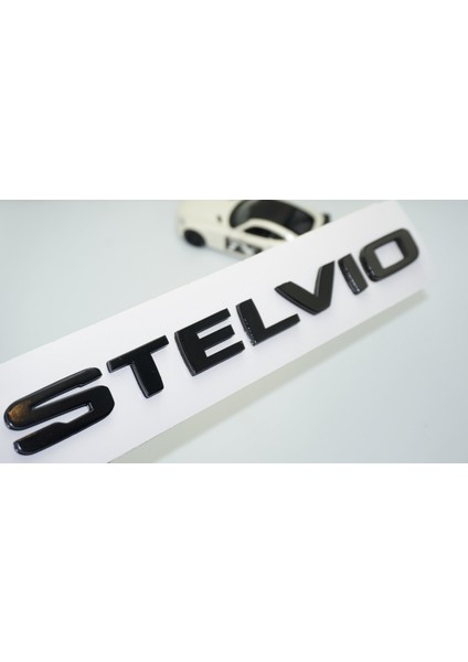 Alfa Romeo Stelvio Siyah Abs 3m 3D Bagaj Yazı Logo Arma