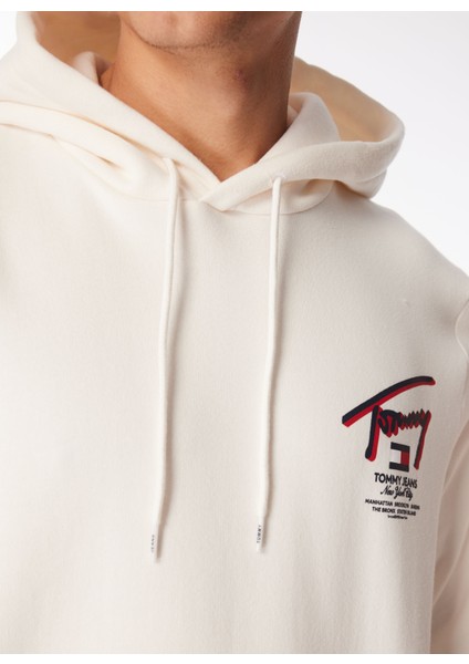 Kapüşon Yaka Beyaz Erkek Sweatshırt DM0DM18647YBH indirimleri