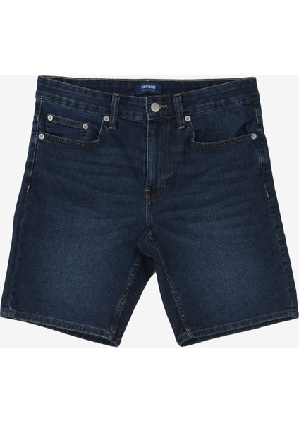 Normal Koyu Mavi Erkek Denim Şort Onsweft Dbd 7626 Pım Dnm Shorts Vd