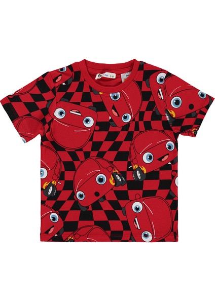 Erkek Çocuk Tişört 2-5 Yaş Kırmızı