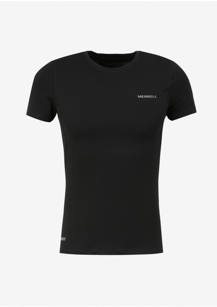 Siyah Kadın O Yaka Baskılı T-Shirt M23Tınt_Tınt