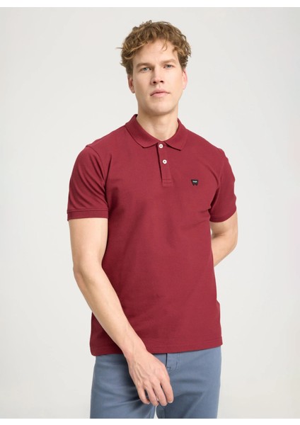 Bordo Erkek Polo T-Shirt W7D5K4XX2T606 Kısa Kollu Polo Tshir