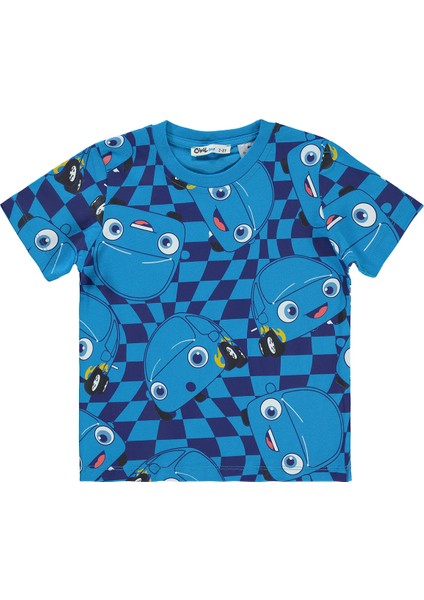 Erkek Çocuk Tişört 2-5 Yaş Koyu Turkuaz