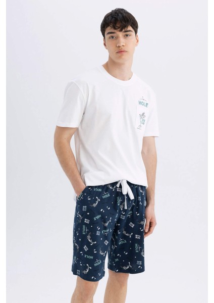 Looney Tunes Regular Fit Kısa Kollu Şortlu Pijama Takımı C2877AX24SM