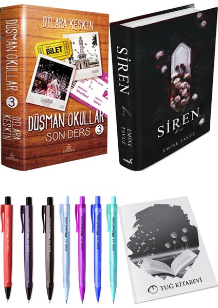 Siren Bir - Düşman Okullar 3 + Kalem + Not Defteri