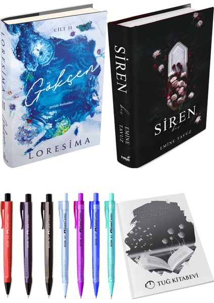 Siren Bir - Gökçen 22'Li Set + Kalem + Not Defteri