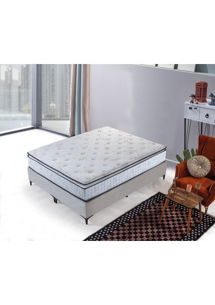 Çift Kişilik Pedli Full Ortapedik Paket Yaylı Yatak