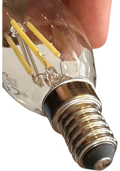 4W (40W) 6500K (Beyaz Işık) E14 Duylu Eski Tip Görünümlü LED Ampul (10 Adet)
