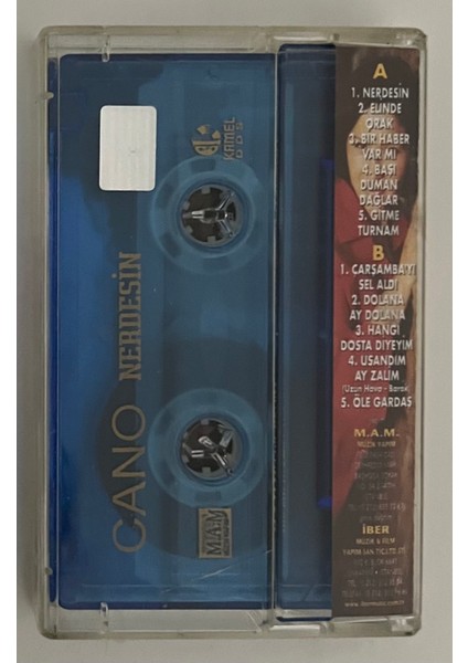 Cano Nerdesin Kaset (Orjnal Dönem Baskı Kaset)