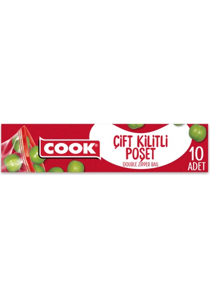 3'lü Paket Kilitli Buzdolabı Poşeti